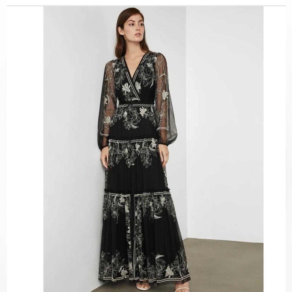 NWT BCBG Maxazria Lily Embroidered Tulle Dress